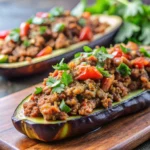 aubergine viande hachée