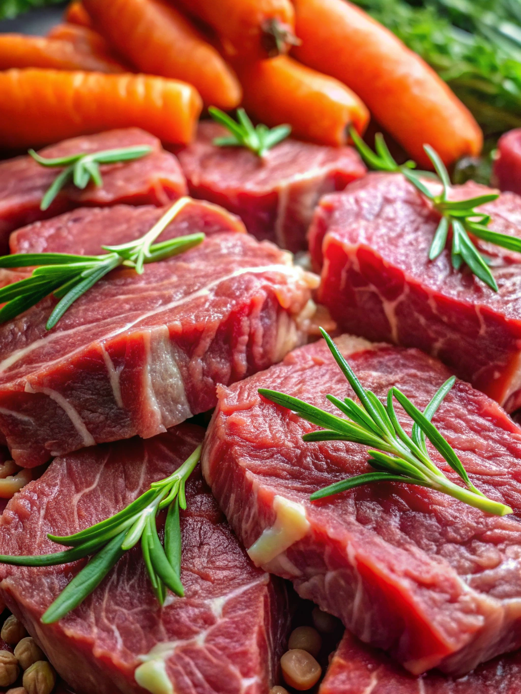 Ingrédients du boeuf carotte