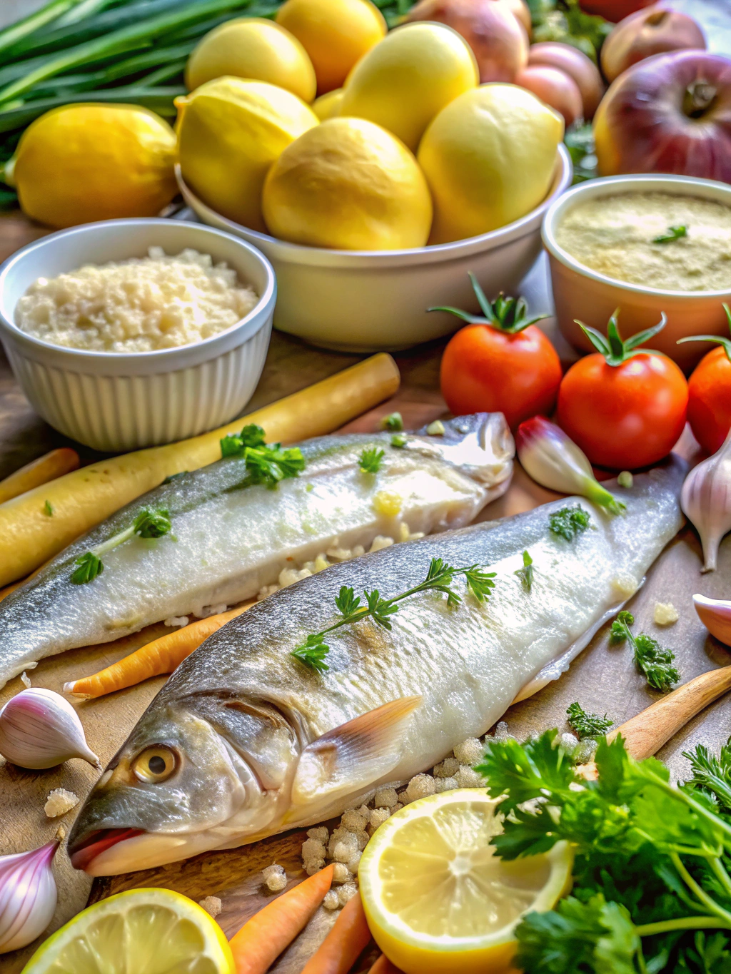 Ingrédients pour gratin de poisson à la bretonne