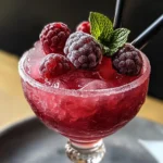 Mocktail glacé aux fruits rouges