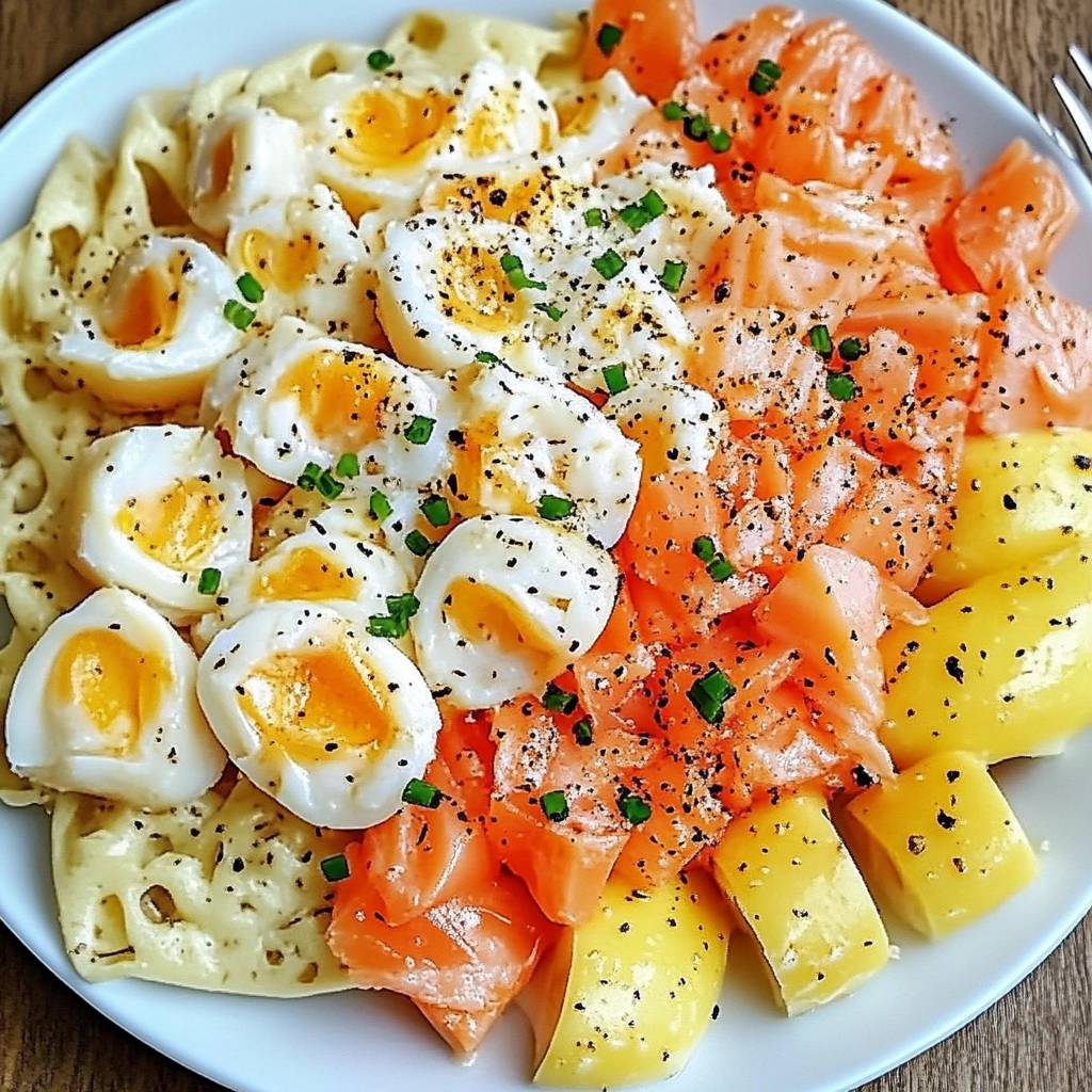 Salade de pâtes au surimi et œufs durs