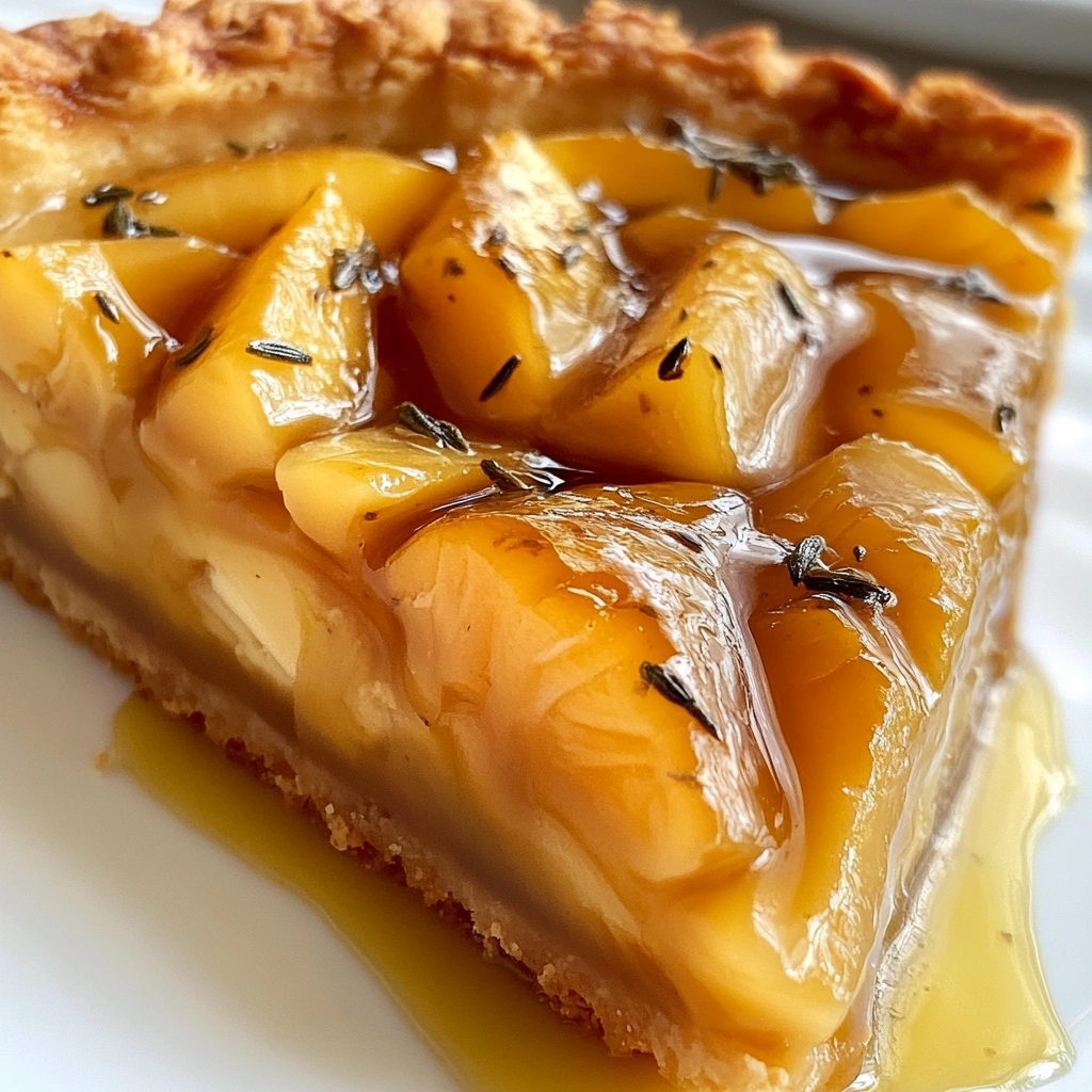 Tarte aux pêches