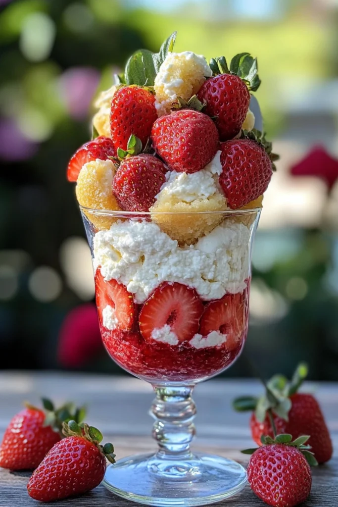 Verrine fraise mascarpone