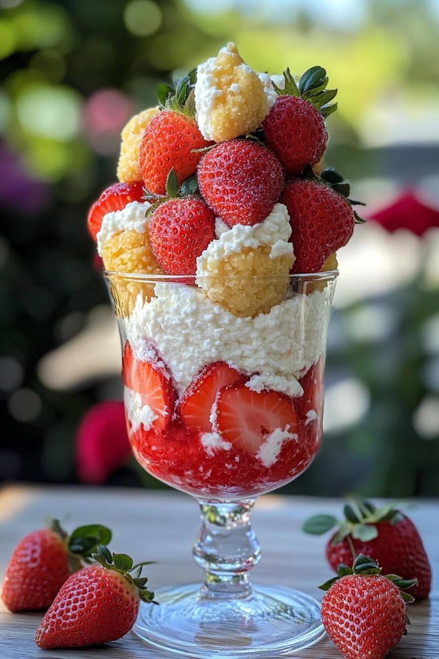 Verrine fraise mascarpone