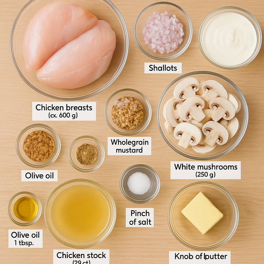 blanc de poulet en sauce