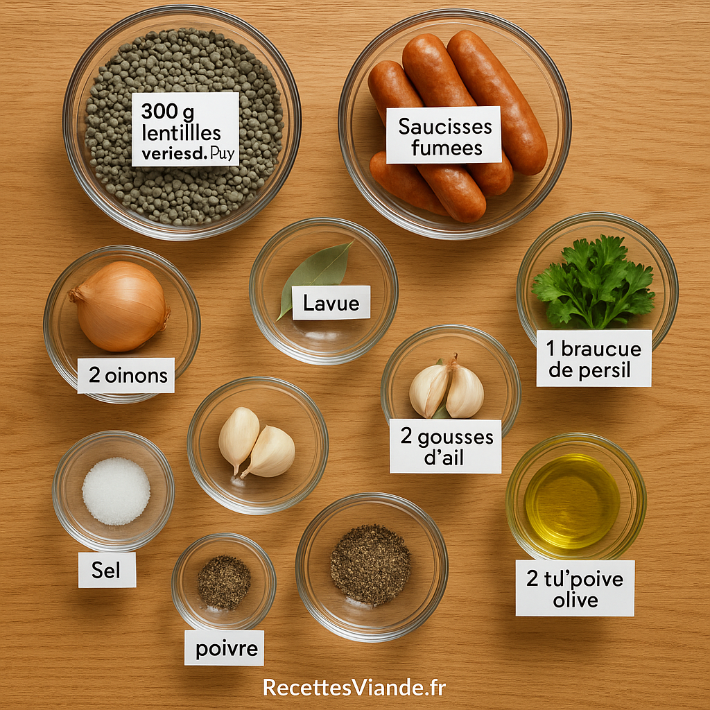 lentilles saucisses