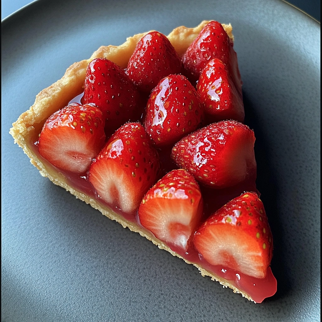 tarte aux fraises sans crème pâtissière