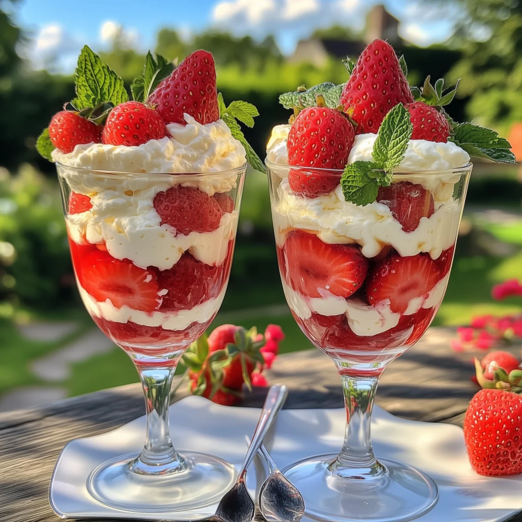 Verrine Fraise Mascarpone