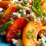 Salade Abricots, Fenouil, Feta & Basilic