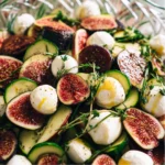Salade Figues, Concombre, Mozzarella & Thym