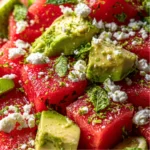 Salade Pastèque, Avocat, Feta & Citron Vert