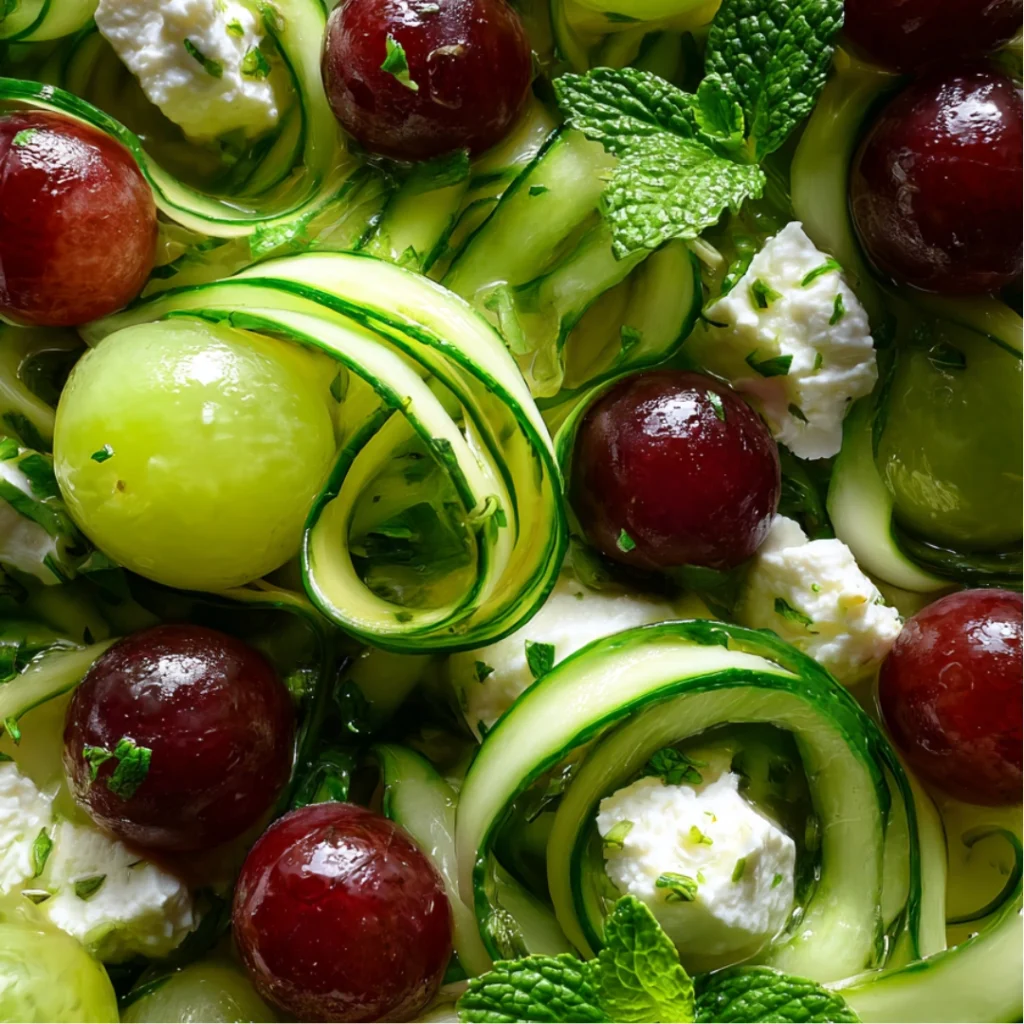 Salade Raisins, Courgettes, Ricotta & Menthe